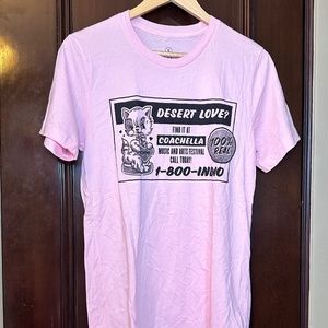 Coachella Billboard Pink Shirt Sm